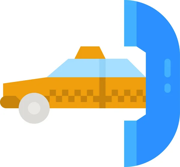 Taxi Carretera Icono Vechicle — Vector de stock