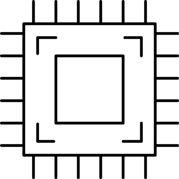 Иконка Процессора — стоковый вектор