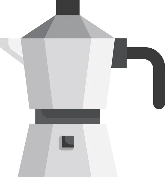 莫卡咖啡壶图标 — 图库矢量图片