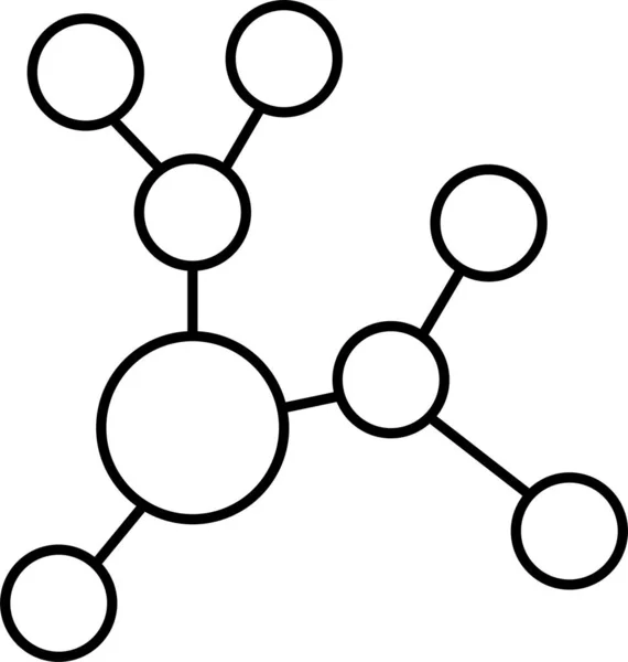 Atomes Électrons Molécule Icône — Image vectorielle