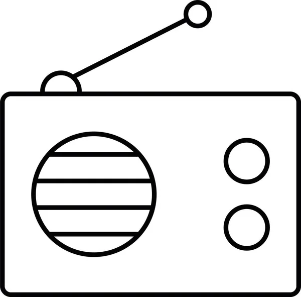 Antenna Audio Music Icon — Stock Vector