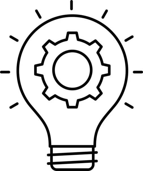 Idée Ampoule Icône Lumière — Image vectorielle