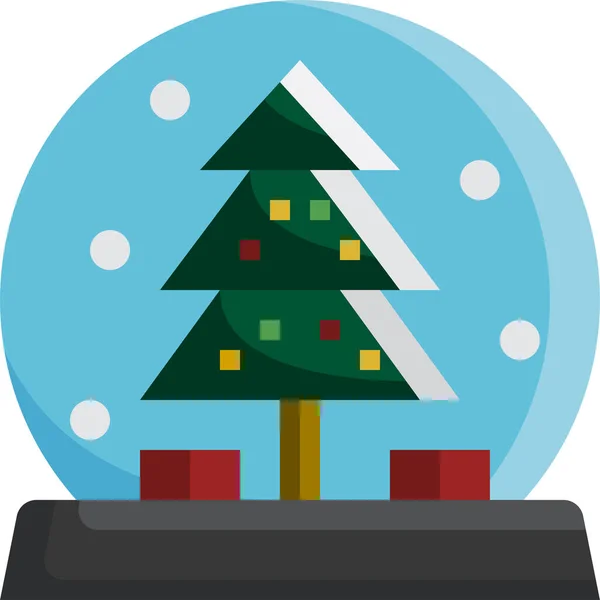 Χιονόμπαλες Χριστούγεννα Εικονίδιο Στην Κατηγορία Χριστούγεννα — Διανυσματικό Αρχείο