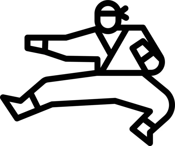 Икона Боевого Искусства Каратэ — стоковый вектор