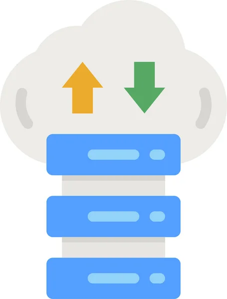Ikona Úložiště Databáze Serveru — Stockový vektor
