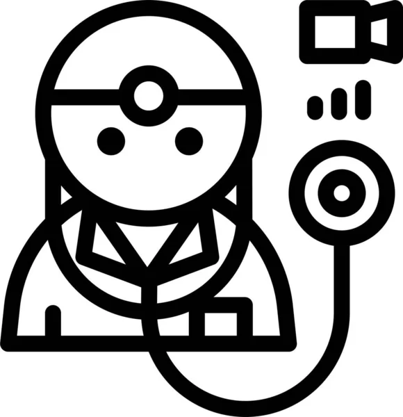 Ikone Der Arztberufe — Stockvektor