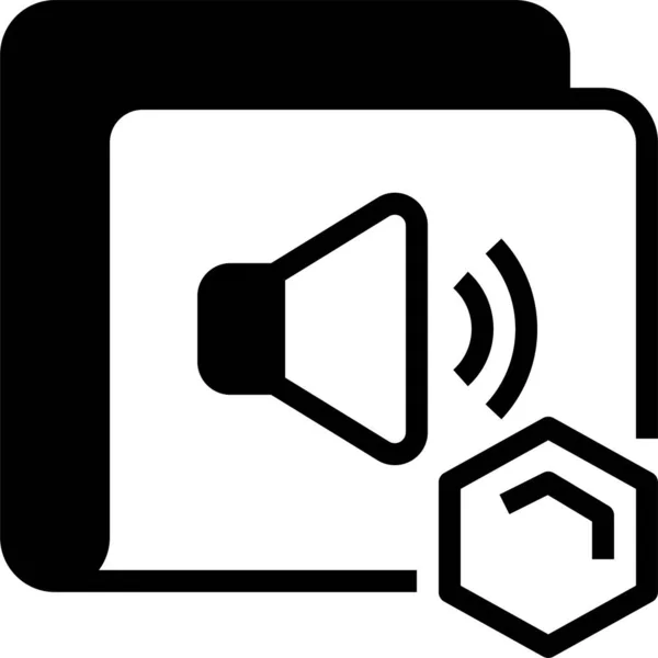 Ikona Muzyki Audio Nft — Wektor stockowy