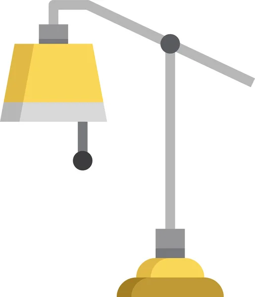 Ikona Nábytku Podlahové Lampy — Stockový vektor