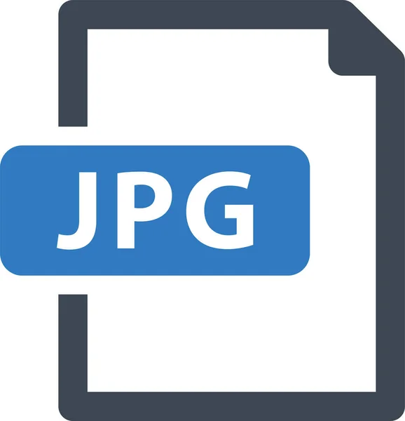 ファイル画像Jpgアイコンをフラットスタイルで — ストックベクタ