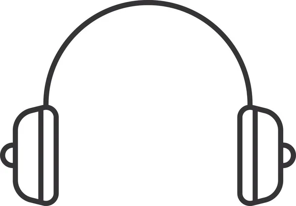 Audio Kopfhörer Headset Symbol — Stockvektor