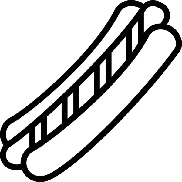 Hot Dog Fast Icon — Stockový vektor