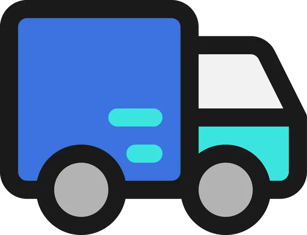 Truck Package Shipping Icon — Stock Vector