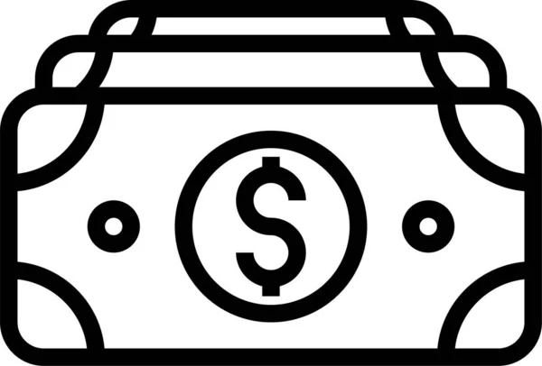 Деньги Валюта Бизнес Значок — стоковый вектор