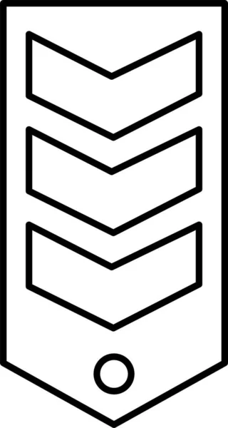 Medaille Leger Badge Pictogram — Stockvector