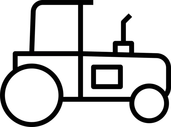 Truck Vervoer Trekker Pictogram — Stockvector