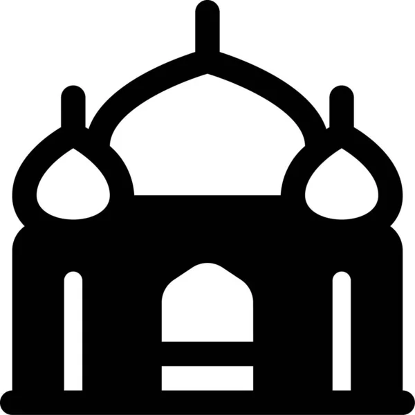 Taj Mahal India Ikon — Stock vektor