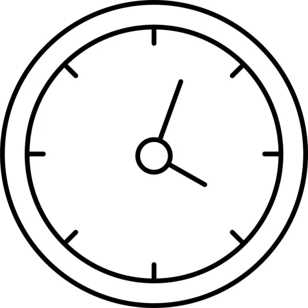 Χρονοδιάγραμμα Εικονίδιο Ώρας Ρολόι — Διανυσματικό Αρχείο