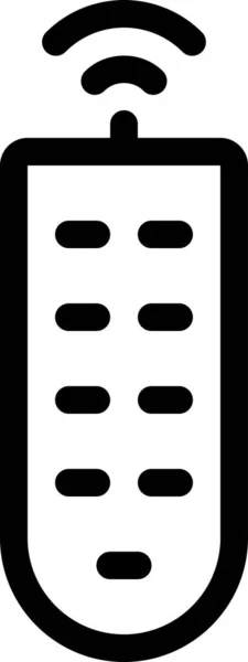 Remote Remoteaccess Icono Control Remoto Estilo Esquema — Archivo Imágenes Vectoriales