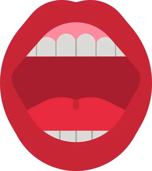 Boca Dentista Dental Icono — Vector de stock