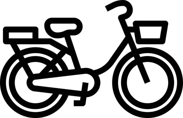 Cyklistický Vůz Ikona Kola — Stockový vektor