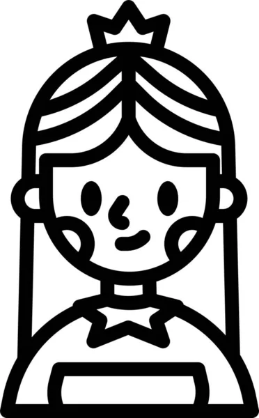Angel Christmas Profile Icon Christmas Category — 图库矢量图片
