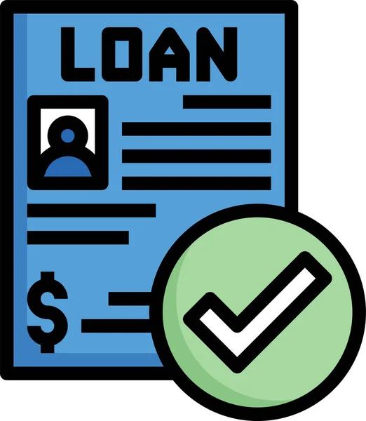 Loan Applicant Business Icon — Stock Vector