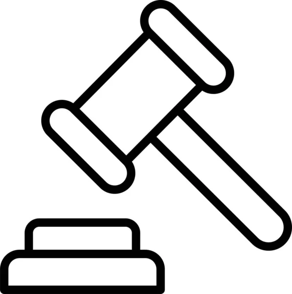 Ikone Der Justiz — Stockvektor