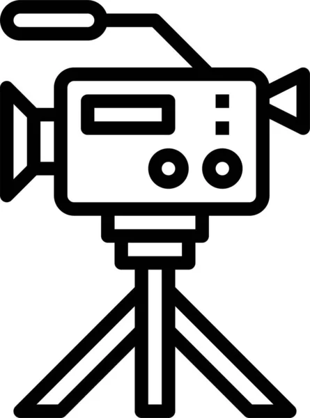 Kamera Kameras Kino Ikone — Stockvektor