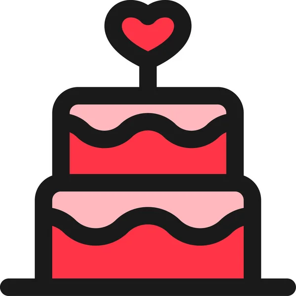 Икона Свадебного Торта — стоковый вектор