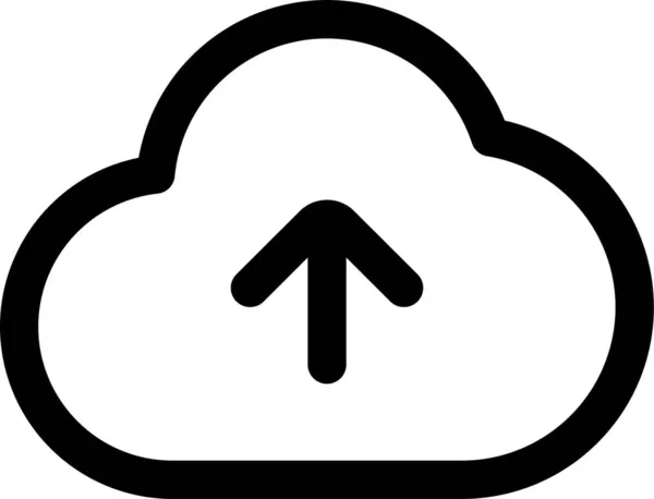 Pfeil Backup Cloud Symbol — Stockvektor