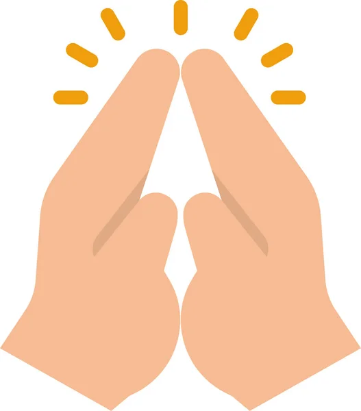 Молитесь Духовной Иконе Категории Благодарения — стоковый вектор