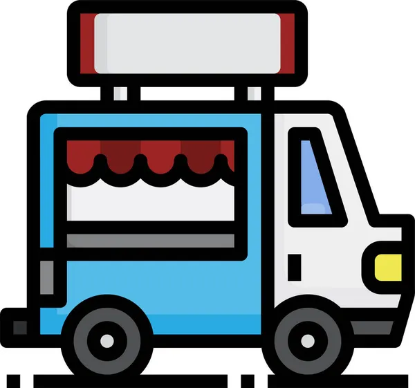 Fast Food Truck — Stockvektor