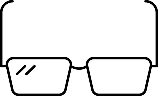Okulary Okulary Ikona Stylu — Wektor stockowy