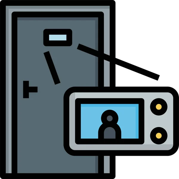 Значок Інтерком Дверей Фотоапарата — стоковий вектор