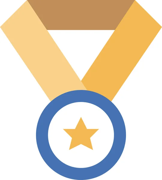 Premio Campeón Moneda Icono Categoría Fútbol Fútbol — Vector de stock