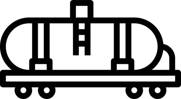 Icône Huile Train Citerne — Image vectorielle