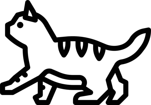 Значок Котячої Тварини Ссавця — стоковий вектор