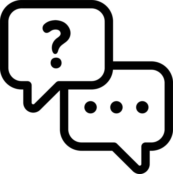 Unterstützung Für Chat Fragen — Stockvektor