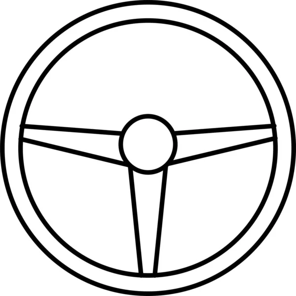 Icône Direction Volant Voiture — Image vectorielle