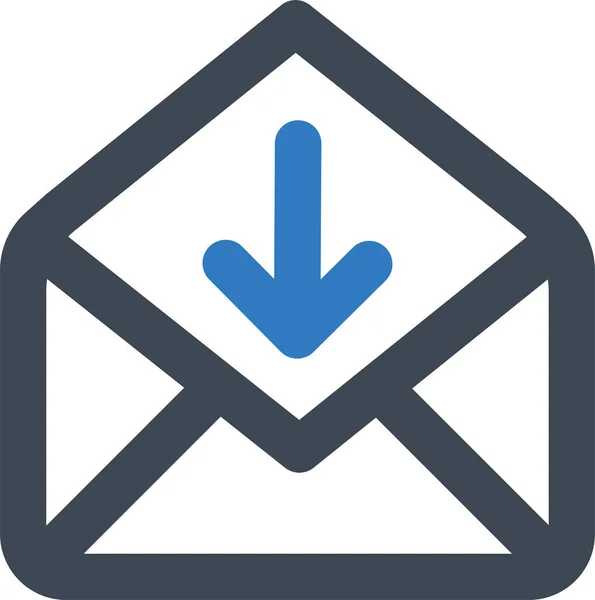Λήψη Εικονίδιο Ηλεκτρονικού Ταχυδρομείου Στυλ Περίγραμμα — Διανυσματικό Αρχείο