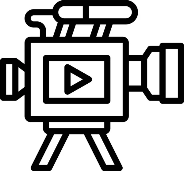 Pictogram Videocamera Communicatie — Stockvector