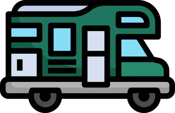 Anhänger Transport Camping Icon — Stockvektor