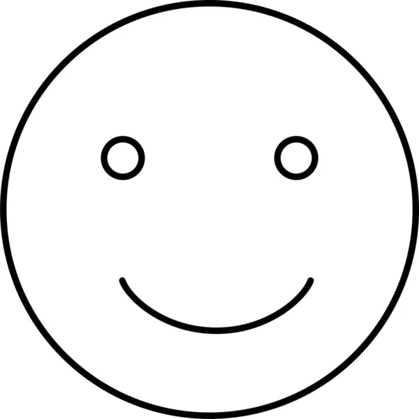 Emoticon Emoji Felice — Vettoriale Stock