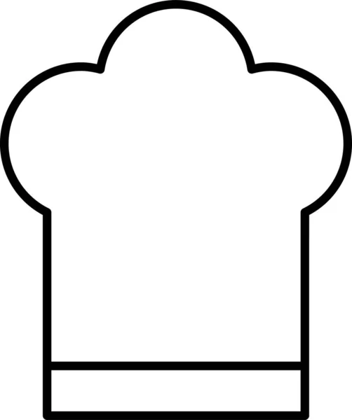 Cap Chef Kok Pictogram — Stockvector