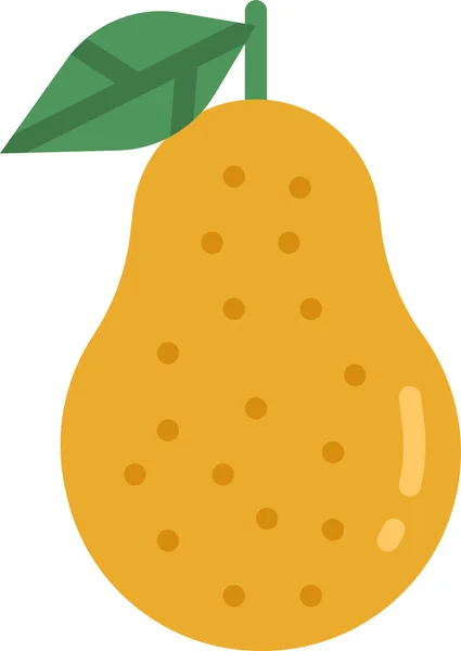 Päron Frukt Mat Ikon Thanksgiving Kategori — Stock vektor