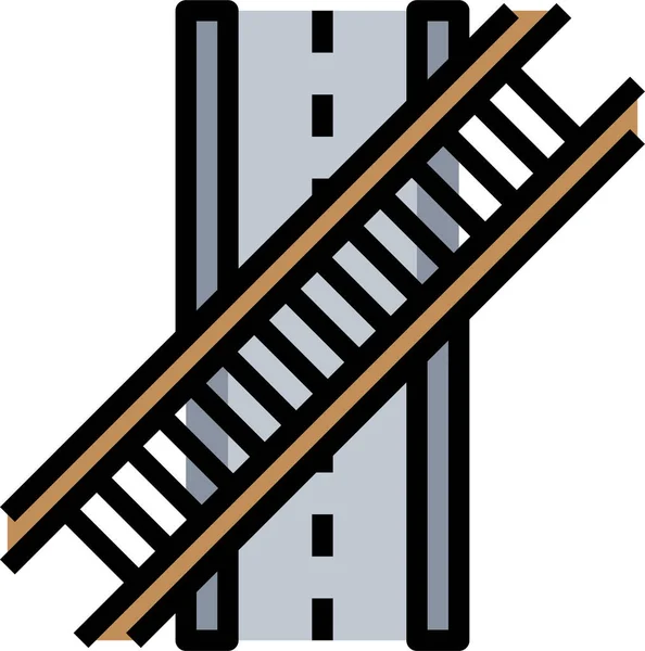 Verkehrssymbol Auf Der Fahrbahn — Stockvektor