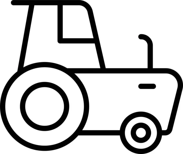 Véhicule Transport Tracteur Icône — Image vectorielle