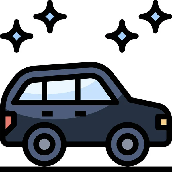 Coche Limpiar Icono Limpieza — Vector de stock