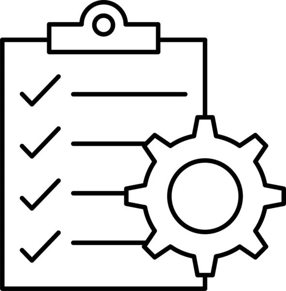 Sheet Document Checklist Icon — Stock Vector