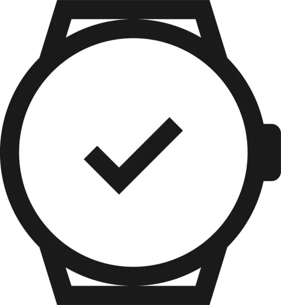 Kontrola Smartwatch Ikona Stylu Osnovy — Stockový vektor